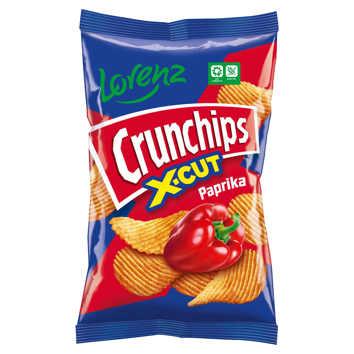 Lorenz Crunchips X-Cut Paprika Flavoured Crisps - 130g