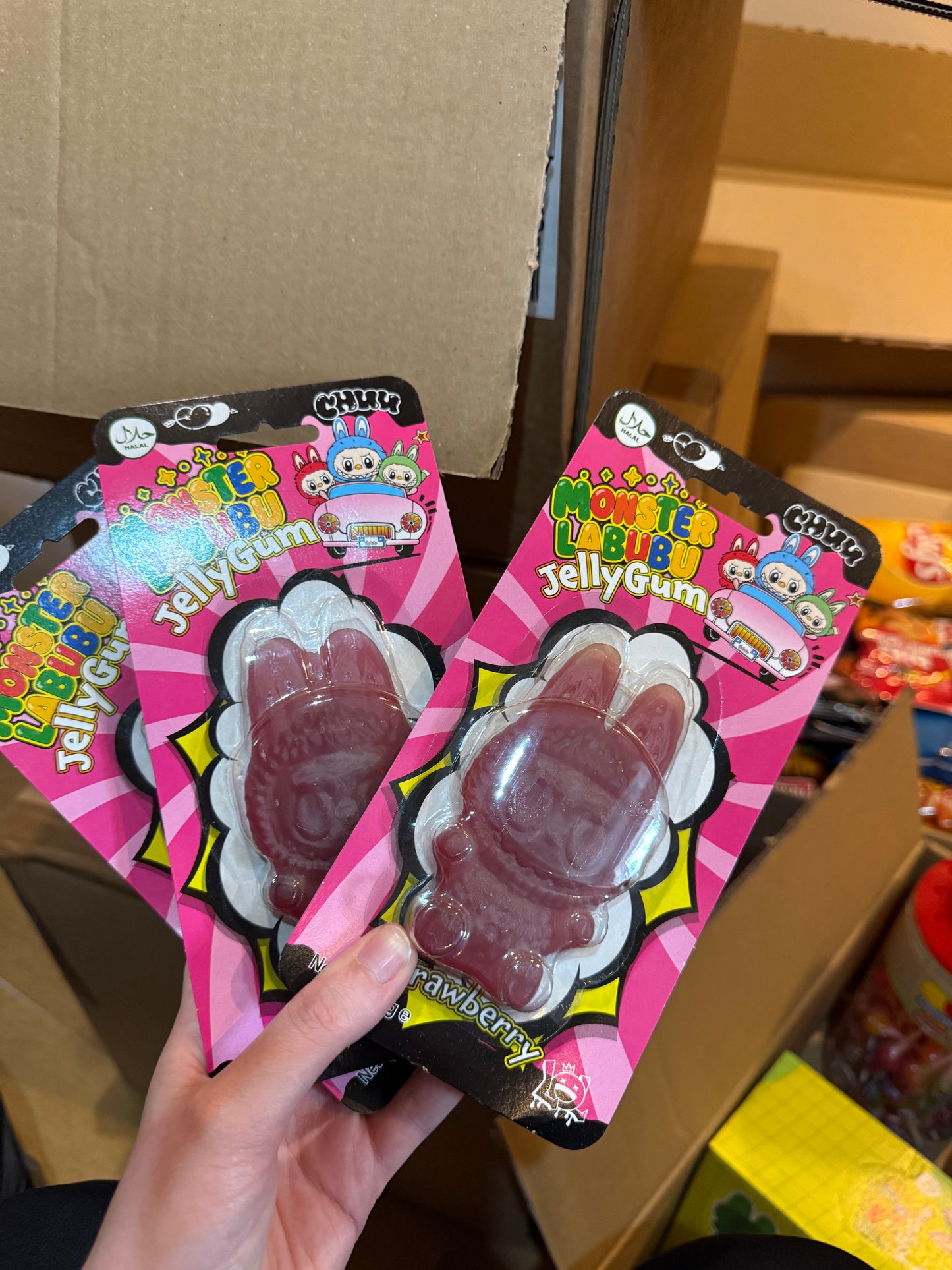 3 STRAWBERRY LABUBU GUMMY