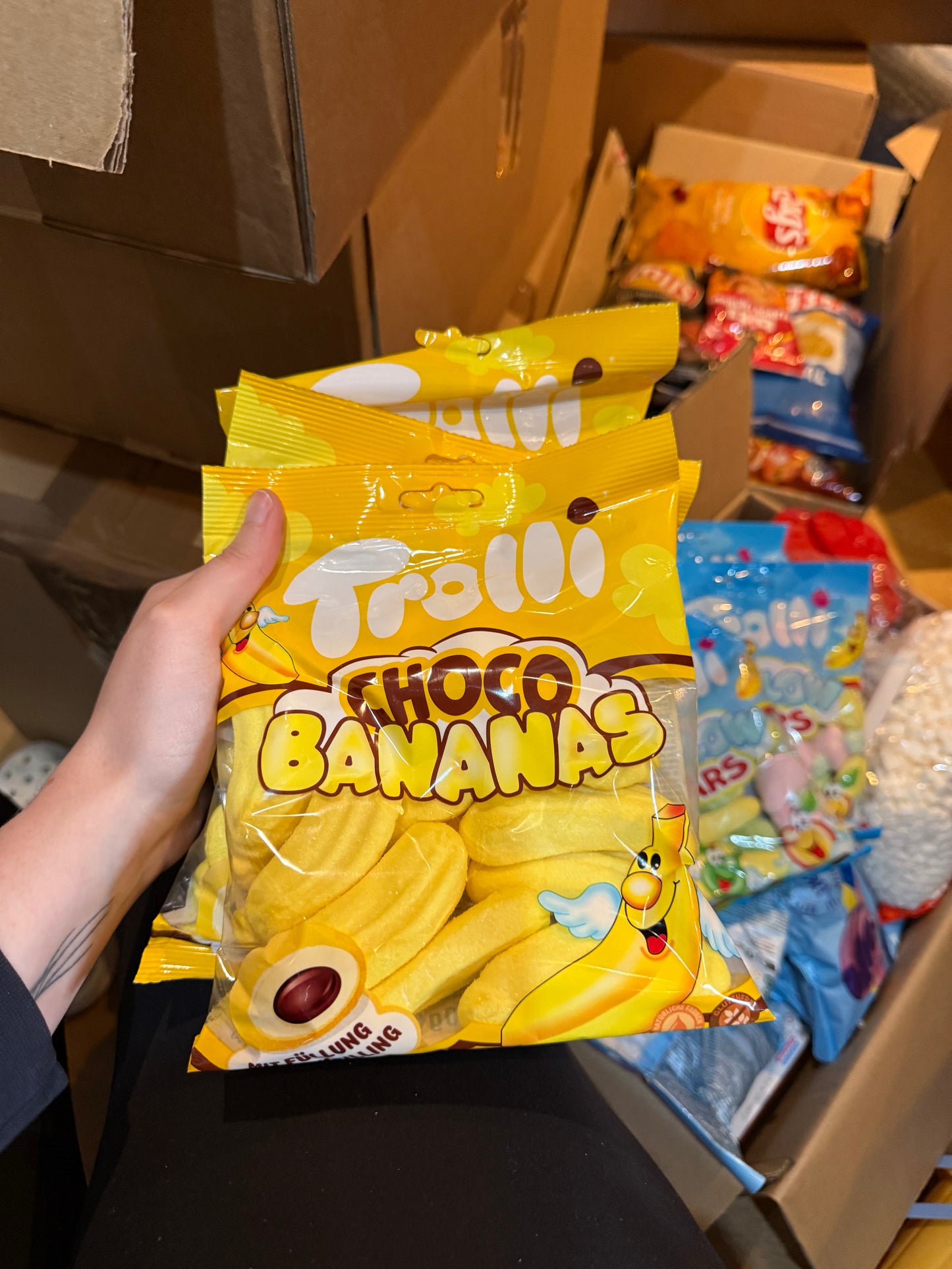 3 PACK CHOC FILLED BANANAS MALLOWS