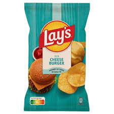 Lays Cheeseburger Crisps 120g