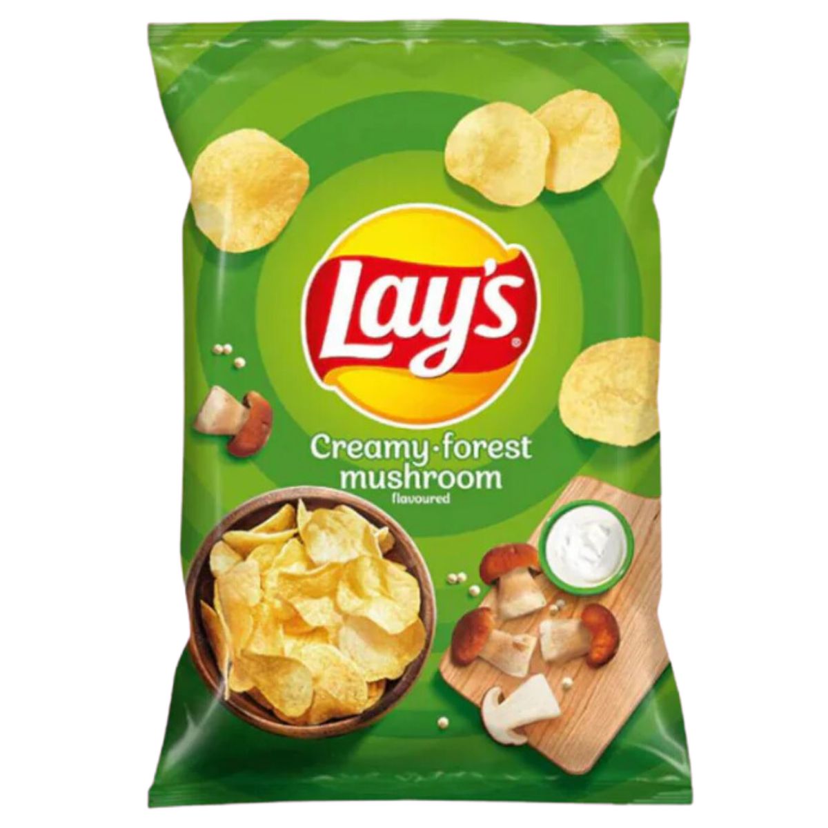 Lays Creamy Forest Mushroom Crisps - 130g BBD 3rd May