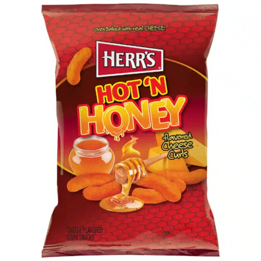 Herr's Hot & Honey Cheese Curls 113g