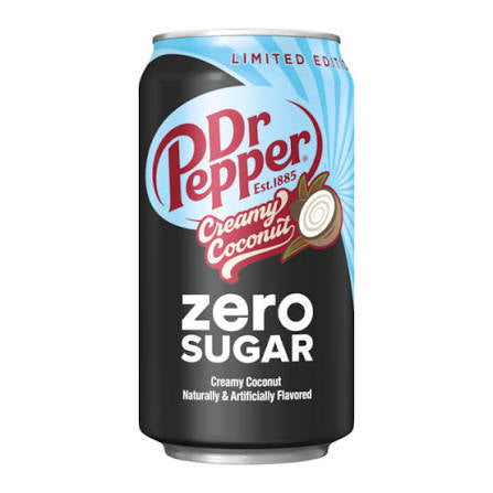 Dr Pepper Creamy Coconut Zero 355ml BBD 3/7/26