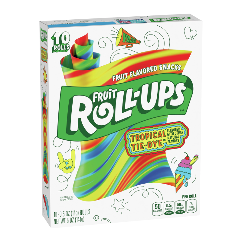 Betty Crocker Fruit Roll-Ups Tropical Tie-Dye