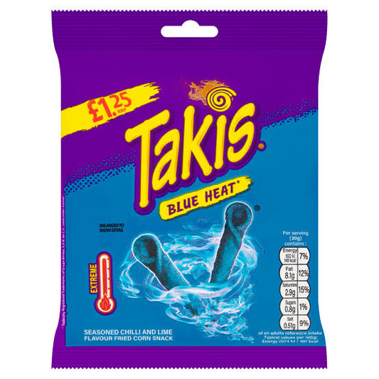 Takis Blue Heat Chilli & Lime 55g